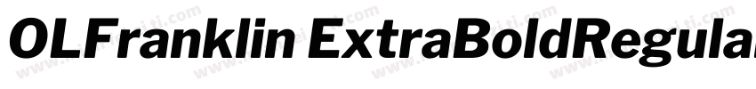 OLFranklin ExtraBoldRegular字体转换